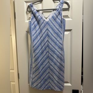 Draper James blue and white dress